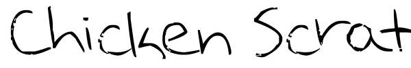 Chicken Scratch font preview